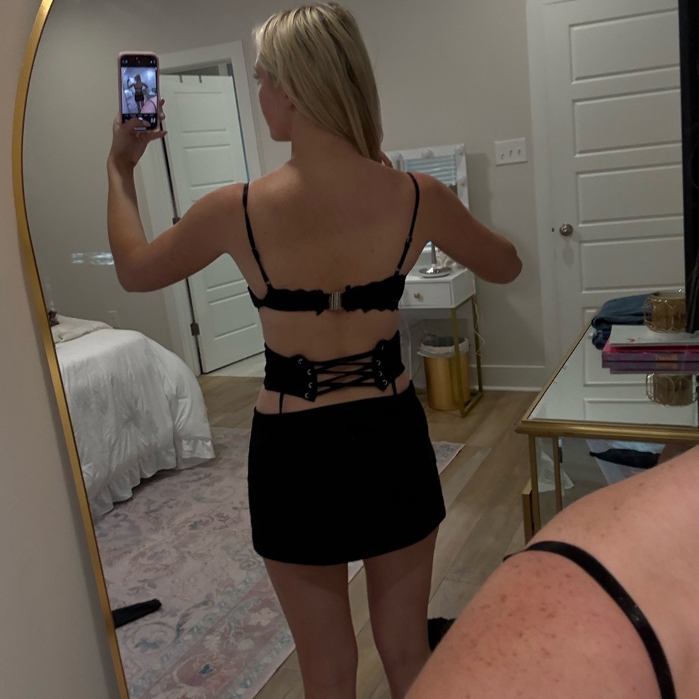 Outcast black lace corset top - Picture 2 of 5